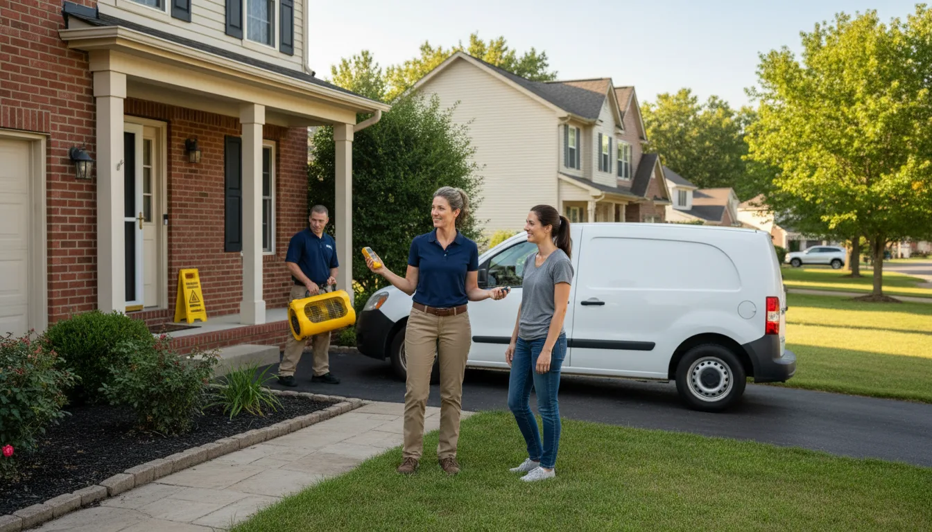 Water restoration image for Water Damage & Restoration Services in Ravia, OK